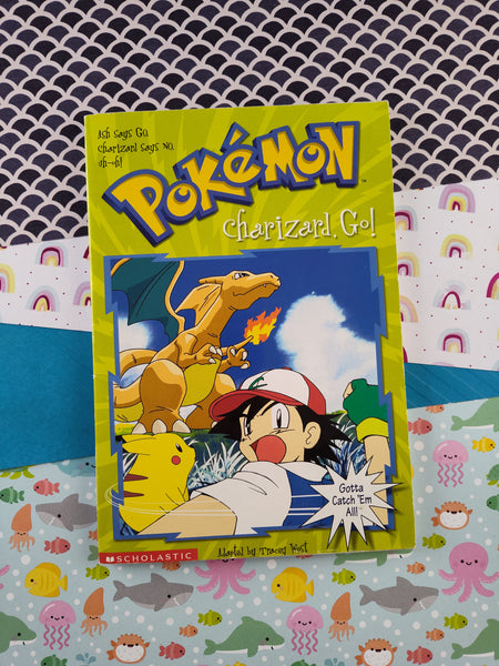 Vintage 2000 1st Printing Pokemon Scholastic Softcover #6, Charizard, Go!