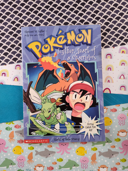 Vintage 1999 1st Printing Pokemon Scholastic Softcover #12, Scyther, Heart of a Champion