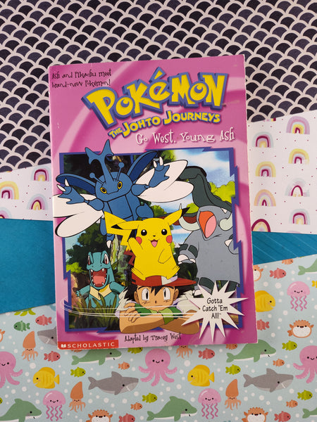 Vintage 2001 1st Printing Pokemon Scholastic Softcover #17, Go West, Young Ash