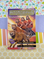 Vintage 2000 1st Printing K.A. Applegate Animorphs #37, The Weakness