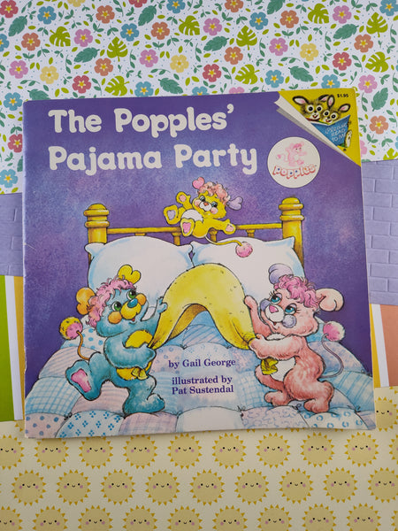 Vintage 1986 The Popples' Pajama Partyby Gail George Softcover Clean, Nice