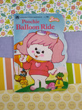 Vintage 1983 Poochie Balloon Ride Golden Fuzzy Shape Book Paperback Softcover