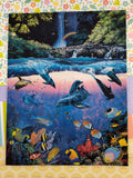 Vintage Lassen Collection Infinite Way Ocean Sea Dolphins Folder NICE, CLEAN