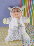 Vintage 1982 Cabbage Patch Doll w/Lamb Sheep Onesie Costume Baby Boy, Nice & Clean