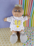 Vintage 1982 Cabbage Patch Doll w/Easter Bunny Hoodie/Pants Set Baby Boy, Nice & Clean