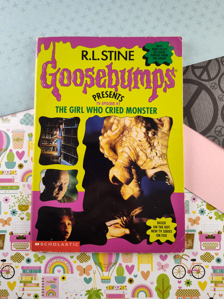 Vintage 1996 1st Printing Goosebumps Presents TV Episode #1, The Girl Who Cried Monster