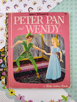 Vintage 1952 Hardcover Little Golden Book "Peter Pan and Wendy"