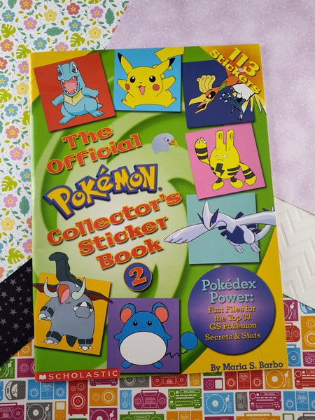 Vintage 2000 The Official Pokemon Collector's Sticker Book 2, Paperback