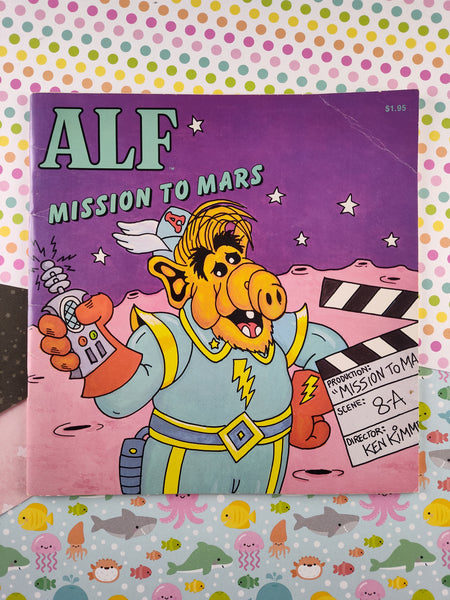 Vintage 1987 Alf "Mission to Mars" Checkerboard Press Softcover, Nice & Clean