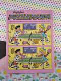 Vintage 1990 Highlights Puzzlemania Activity Book Softcover, Unused