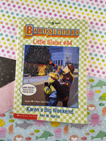 Vintage 1994 1st Printing Baby-Sitters Little Sister #44 Karen's Big Weekend Softcover