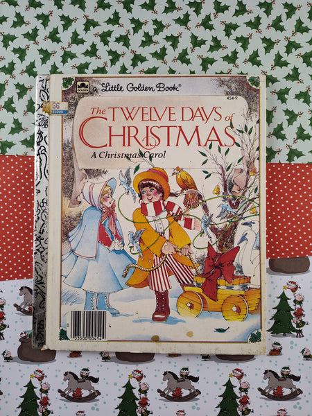 Vintage 1983 Little Golden Book: The Twelve Days of Christmas, A Christmas Carol Hardcover