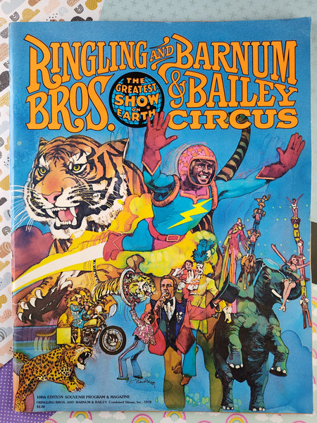 Vintage 1978 Ringling Bros. Circus Barnum & Bailey 108th Edition Souvenir Program