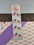 Vintage Mrs. Grossman's Stickers, American Flags Patriotic, 3 Sheets New & Sealed