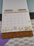 2015 Japanese San-X Desk Calendar, Clean & Unused w/Postcards