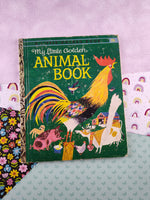 Rare HTF Vintage 1962 Little Golden Book: My Little Golden Animal Book Hardcover