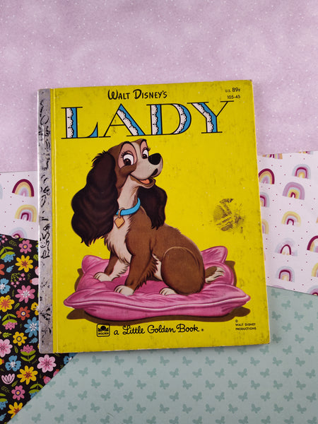 Vintage 1954 Little Golden Book: Walt Disney's Lady Hardcover