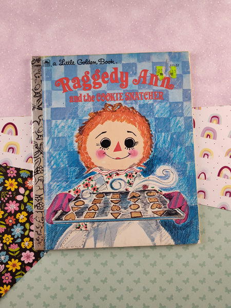 Vintage 1972 Little Golden Book: Raggedy Ann and the Cookie Snatcher Hardcover