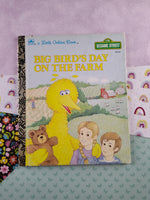 Vintage 1985 Little Golden Book: Big Bird's Day on the Farm Hardcover