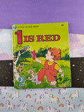 Vintage 1974 Tell-A-Tale Book, 1 is Red Hardcover