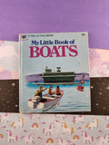 Vintage 1974 Tell-A-Tale Book, My Little Book of Boats Hardcover