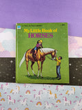 Vintage 1974 Tell-A-Tale Book, My Little Book of Horses Hardcover