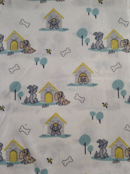 Springs Creative Lady & the Tramp "Scamp's House" Fabric Remnant, 1 yd x 42" W