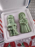 Vintage 1978 Avon Christmas Carollers Fragranced Soaps Set, Unused