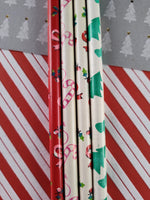 Vintage Christmas Holiday Pencil Set of 4, Unsharpened/Unused