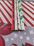 Vintage Christmas Holiday Pencil Set of 4, Unsharpened/Unused