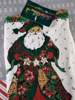 Vintage Montgomery Ward Christmas Santa Claus Saint Nick Hand Towel NWT