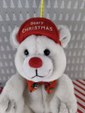 Vintage 1993 Plush Creations Inc. Beary Christmas Teddy Bear, Nice & Clean