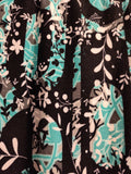 LuLaRoe Women's One Size Leggings Wintery Woods Black Teal White, Like New