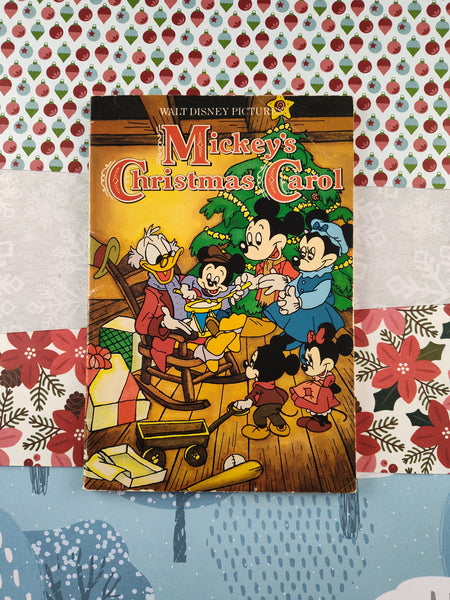 Vintage 1985 Mickey's Christmas Carol Softcover Paperback Book, Nice & Clean