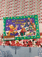 Vintage Sandylion Winnie the Pooh Christmas Sticker Album w/Stickers, New & Sealed