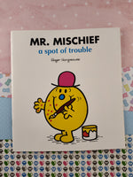 Vintage 1998 Mr. Men, Mr. Mischief a Spot of Trouble Softcover Paperback Book, Like New