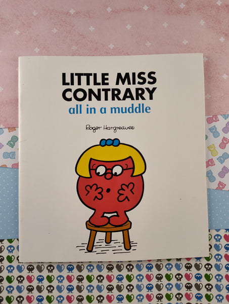 Vintage 1998 Mr. Men, Little Miss Contrary All in a Muddle Softcover Paperback Book, Like New