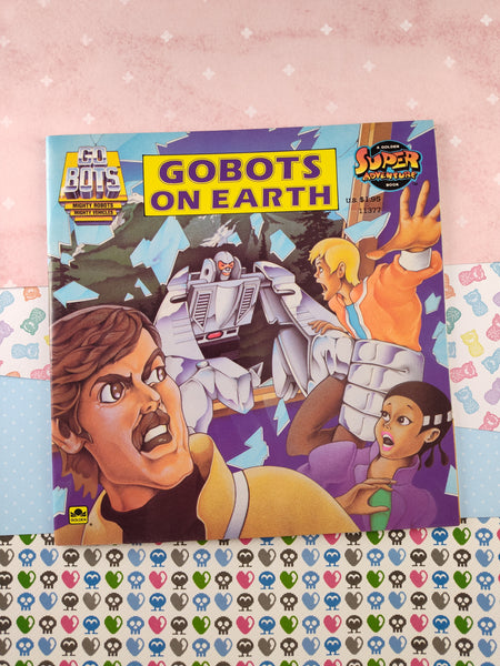 Vintage 1984 Gobots on Earth Mighty Robots Mighty Vehicles Softcover Paperback Book, Like New