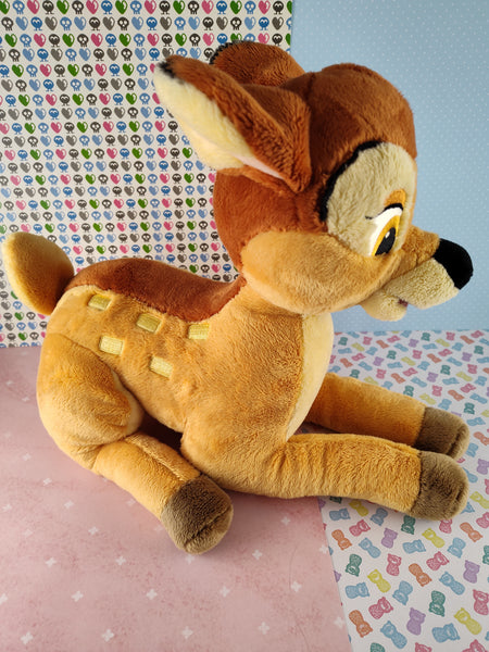 Authentic The Disney Store Bambi Plush 12" Stuffed Animal Plush, Nice & Clean