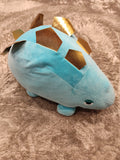 Large 19" Blue Mochipuni Stegosaurus 2nd Dinosaur Plush, Super Soft, Like New