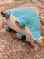 Large 19" Blue Mochipuni Stegosaurus 2nd Dinosaur Plush, Super Soft, Like New