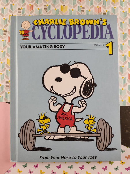 Vintage 1990 Charlie Brown's 'Cyclopedia Volume 1: Your Amazing Body Hardcover LIKE NEW