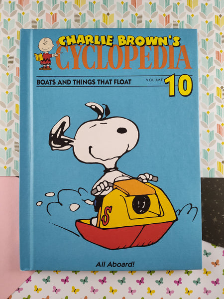 Vintage 1990 Charlie Brown's 'Cyclopedia Volume 10: Boats and Things That Float Hardcover LIKE NEW