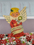 Vintage Christmas Greeting Card "A Merry Merry Christmas" Ornament