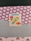 Vintage Sandylion Glow in the Dark Stickers Rocket Ships, 1 Mod Unused