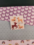 Vintage Sandylion Fuzzy Stickers Deer, 1 Mod Unused