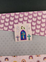 Vintage Sandylion Shiny Stickers Church White Doves, 1 Mod Unused