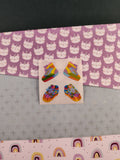 Vintage Sandylion Shiny Stickers Rainbow Sneakers, 1 Mod Unused