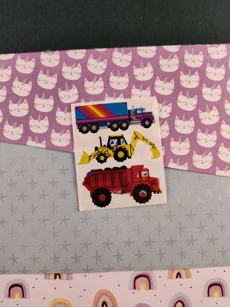 Vintage Sandylion Shiny Stickers Trucks, 1 Mod Unused