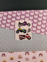 Vintage Sandylion Shiny Stickers Motorcycles, 1 Mod Unused